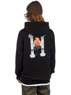 HUF EMBER ROSE TEE - T-shirts print - black HUF EMBER ROSE TEE - T-shirts print - black